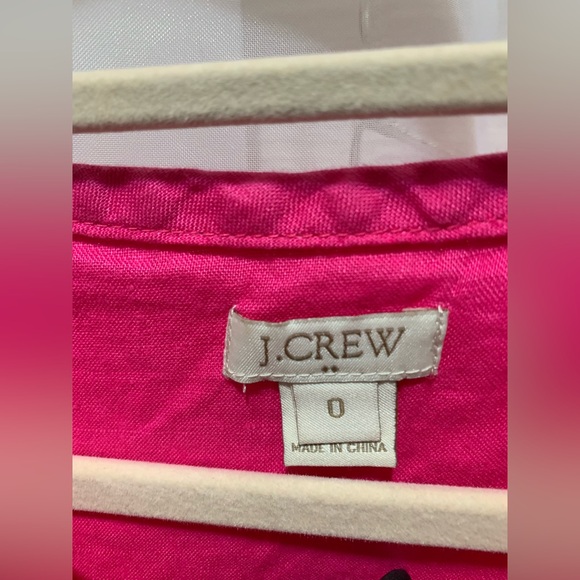 J.Crew Scallop Eyelet Hem Slit Open Back Blouse - Picture 4 of 5